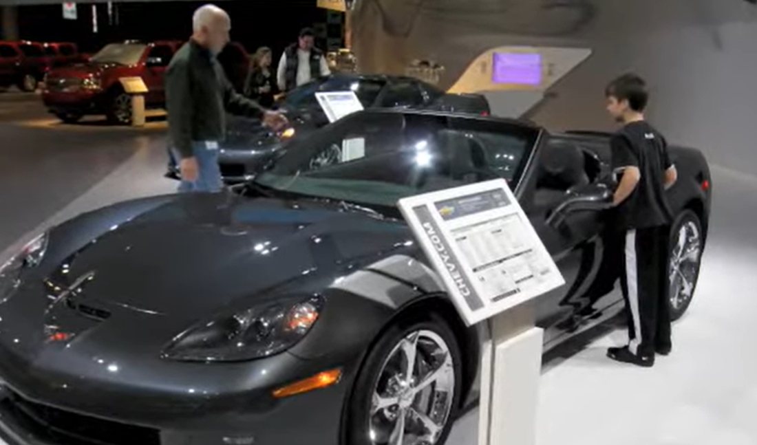 Walking the show floor at a Corvette Grand Sport